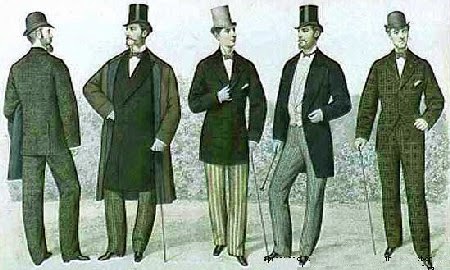 Men's fashions in 1870s